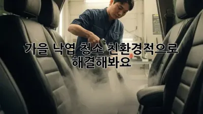 🍂 가을 낙엽 청소, 친환경적으로 해결해봐요!